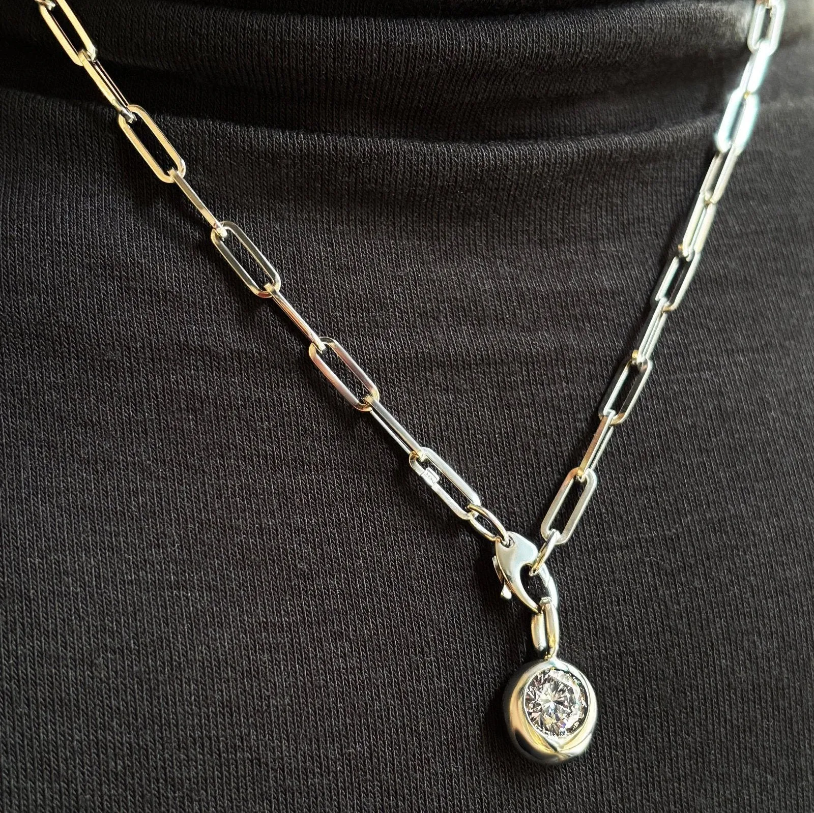 Chunky Paperclip Chain Necklace