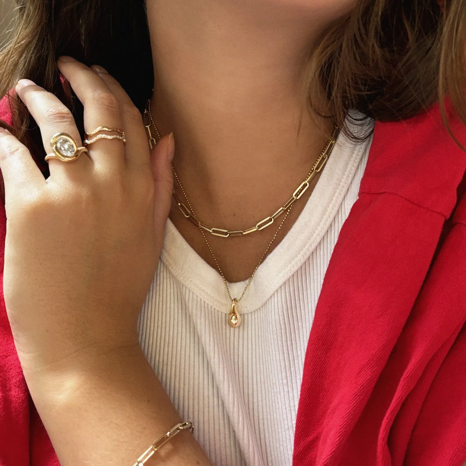 Chunky Paperclip Chain Necklace