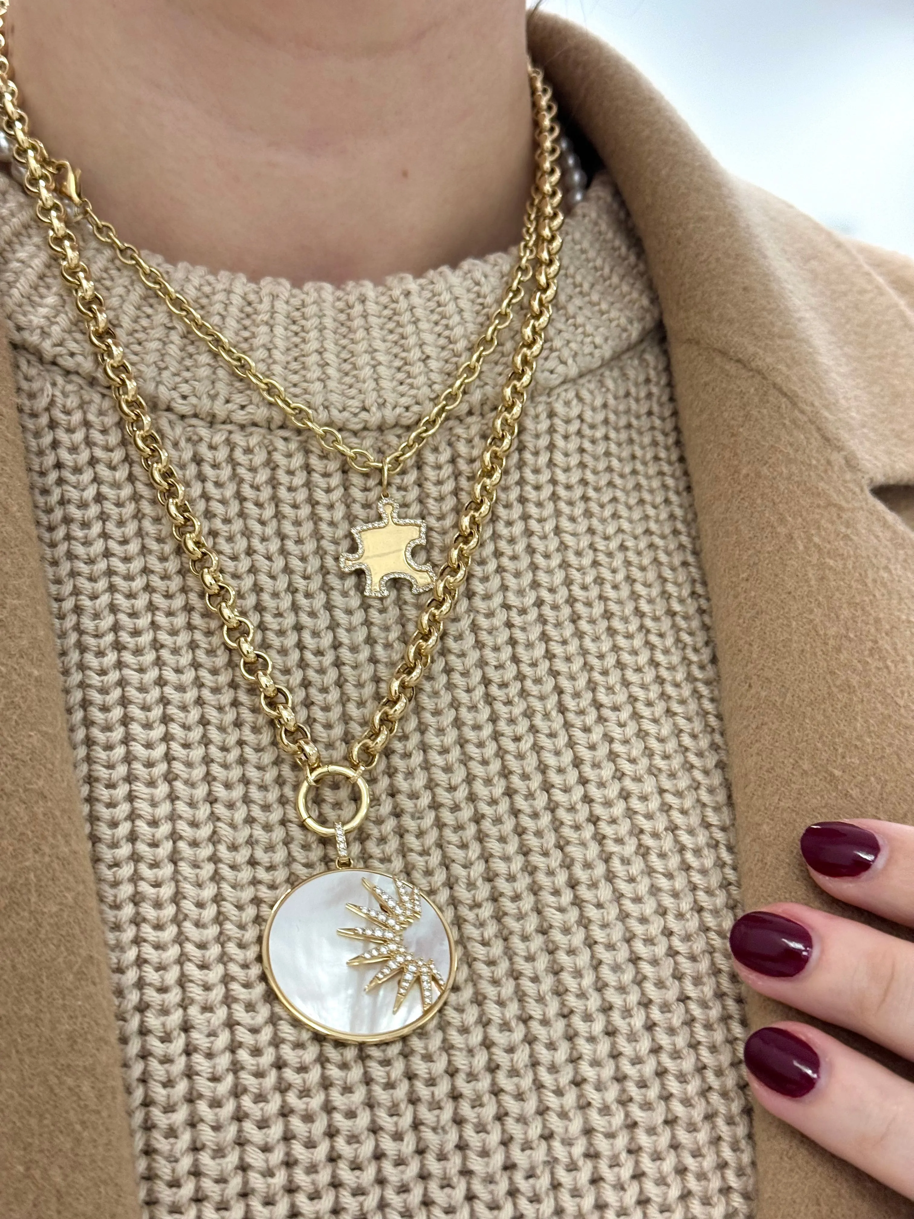 Chunky Rolo Chain Necklace