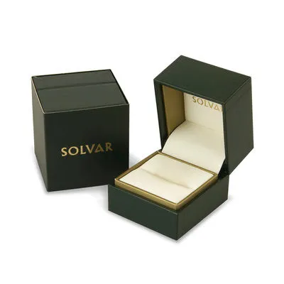 Claddagh Ring 9ct Gold with CZ and Green Agate S2298