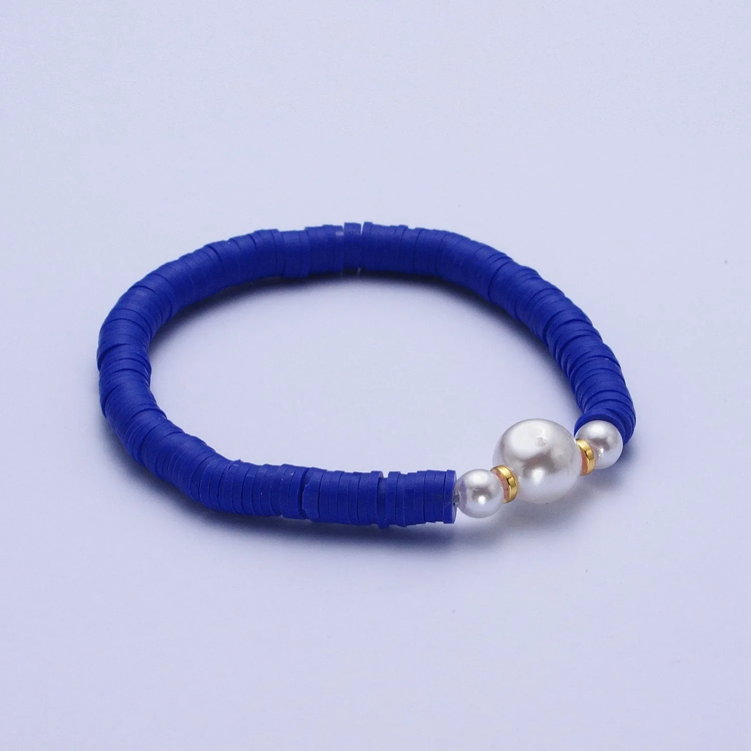 Clearance Pricing BLOWOUT Heishi Bead Bracelet with Fresh Water Pearl, Arm Candy Bracelet Summer Stackable Bracelet WA-1072 to WA-1085