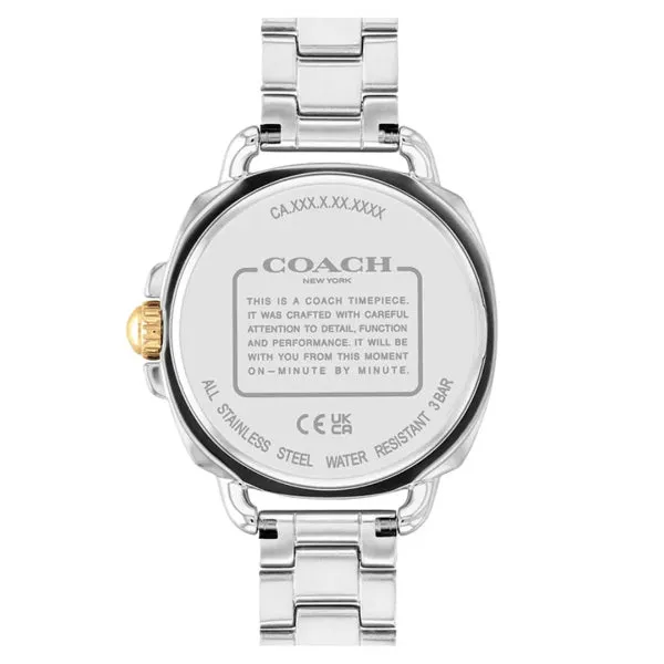 Coach Tatum Two-tone Stainless Steel Navy Blue Dial Quartz Watch for Ladies - 14504160