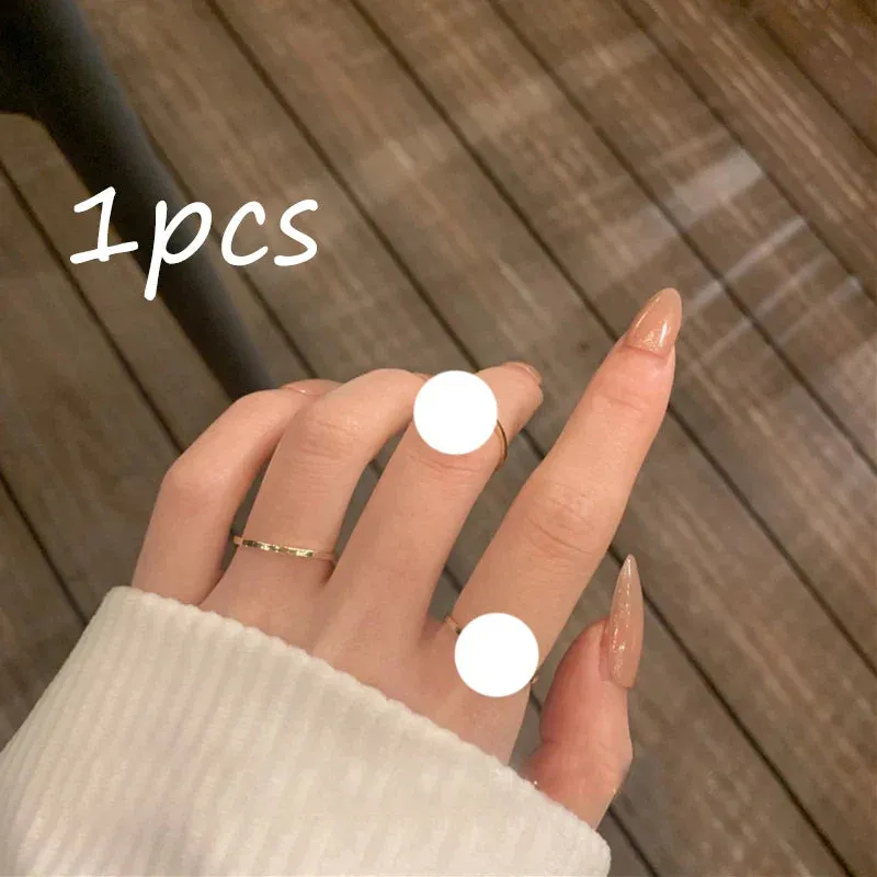 Colorful Drip Glaze Open Ring For Women Fashion Retro Geometric Gold Color Metal Rings Exquisite Jewelry Gifts For Girl