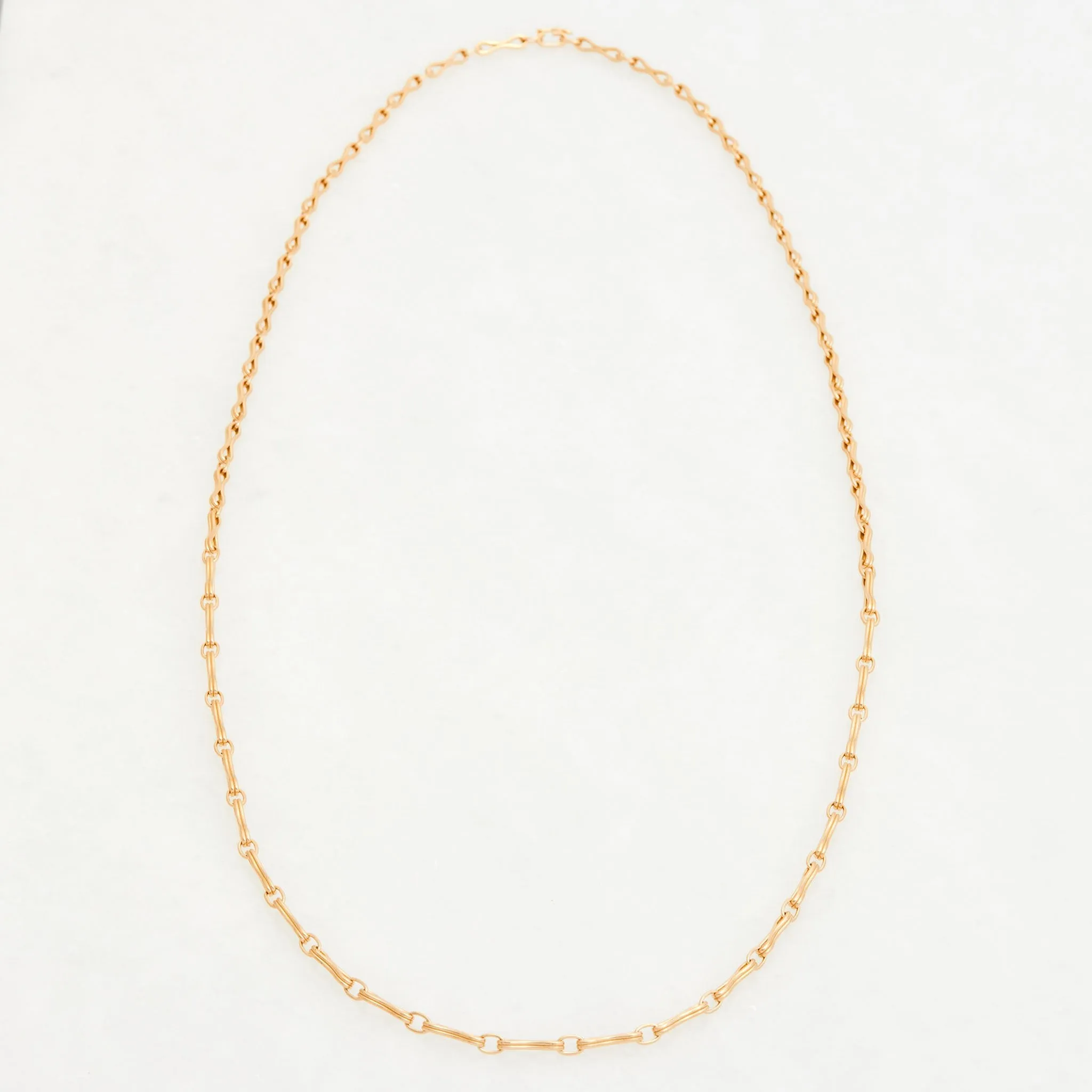 Column Chain Necklace, 18K Yellow Gold, Medium Link, 20"