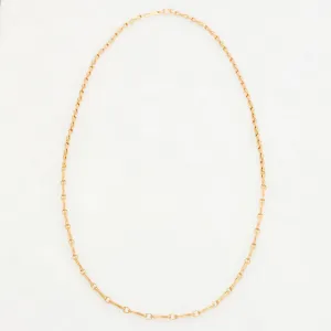 Column Chain Necklace, 18K Yellow Gold, Medium Link, 20"