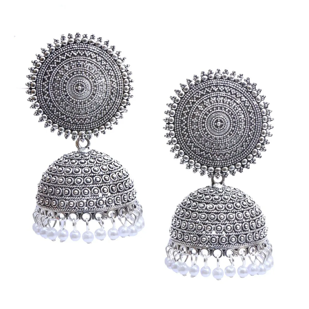Combo of 2 Pearl stud and Chandbali Earrings