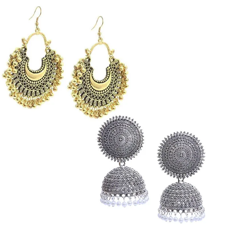 Combo of 2 Pearl stud and Chandbali Earrings
