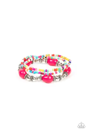 Confidently Crafty - Pink Paparazzi Bracelet