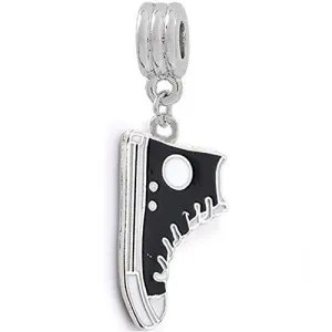 Converse Shoe Dangle Charm European Bead Compatible for Most European Snake Chain Bracelet