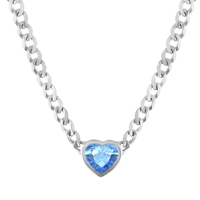 Cooper Pendant Cuban Link Chain Necklace