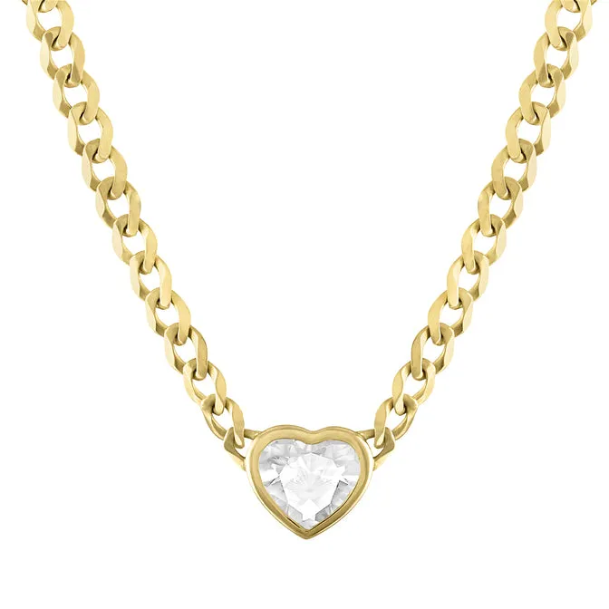 Cooper Pendant Cuban Link Chain Necklace