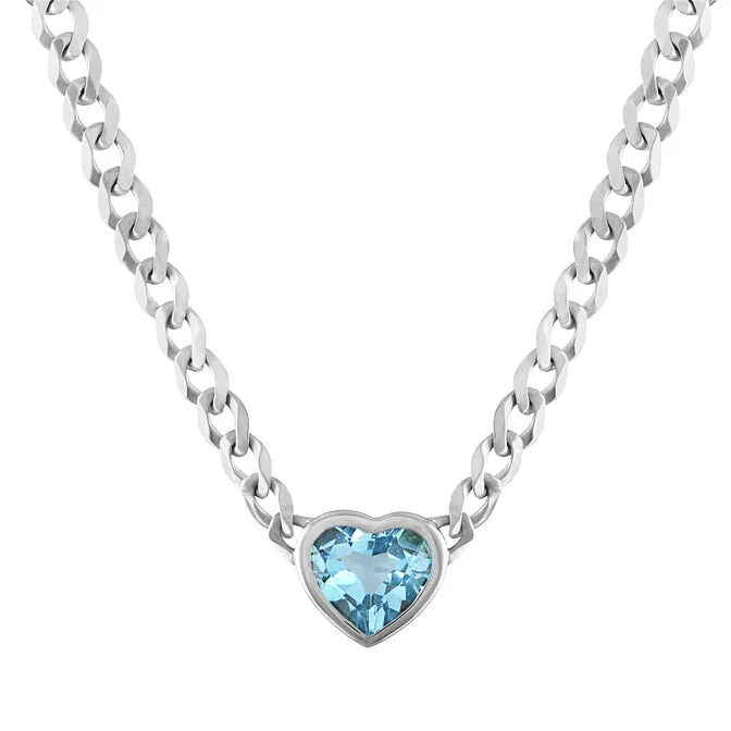 Cooper Pendant Cuban Link Chain Necklace