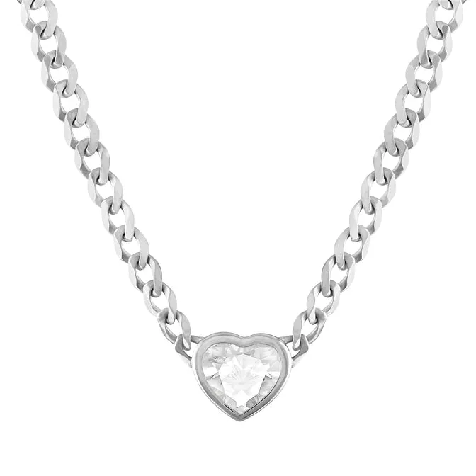 Cooper Pendant Cuban Link Chain Necklace
