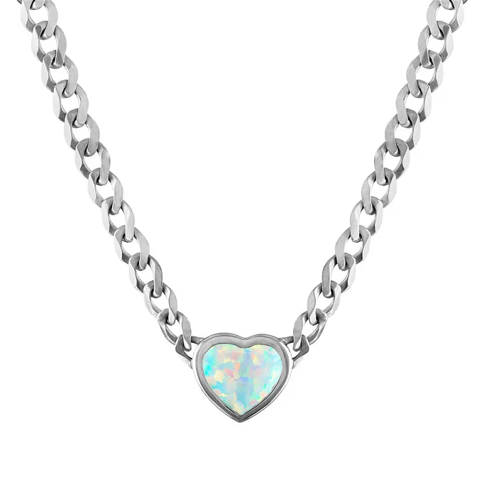 Cooper Pendant Cuban Link Chain Necklace