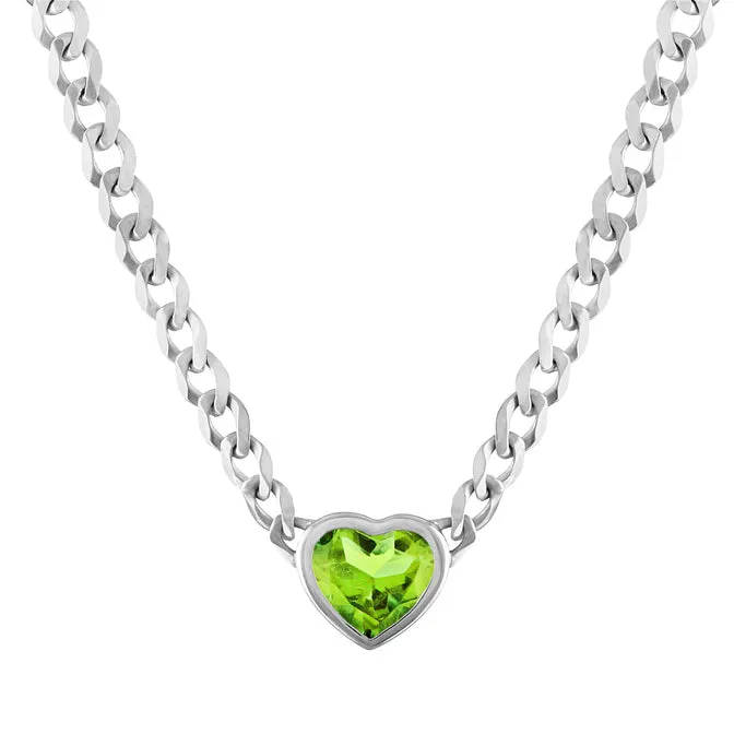 Cooper Pendant Cuban Link Chain Necklace