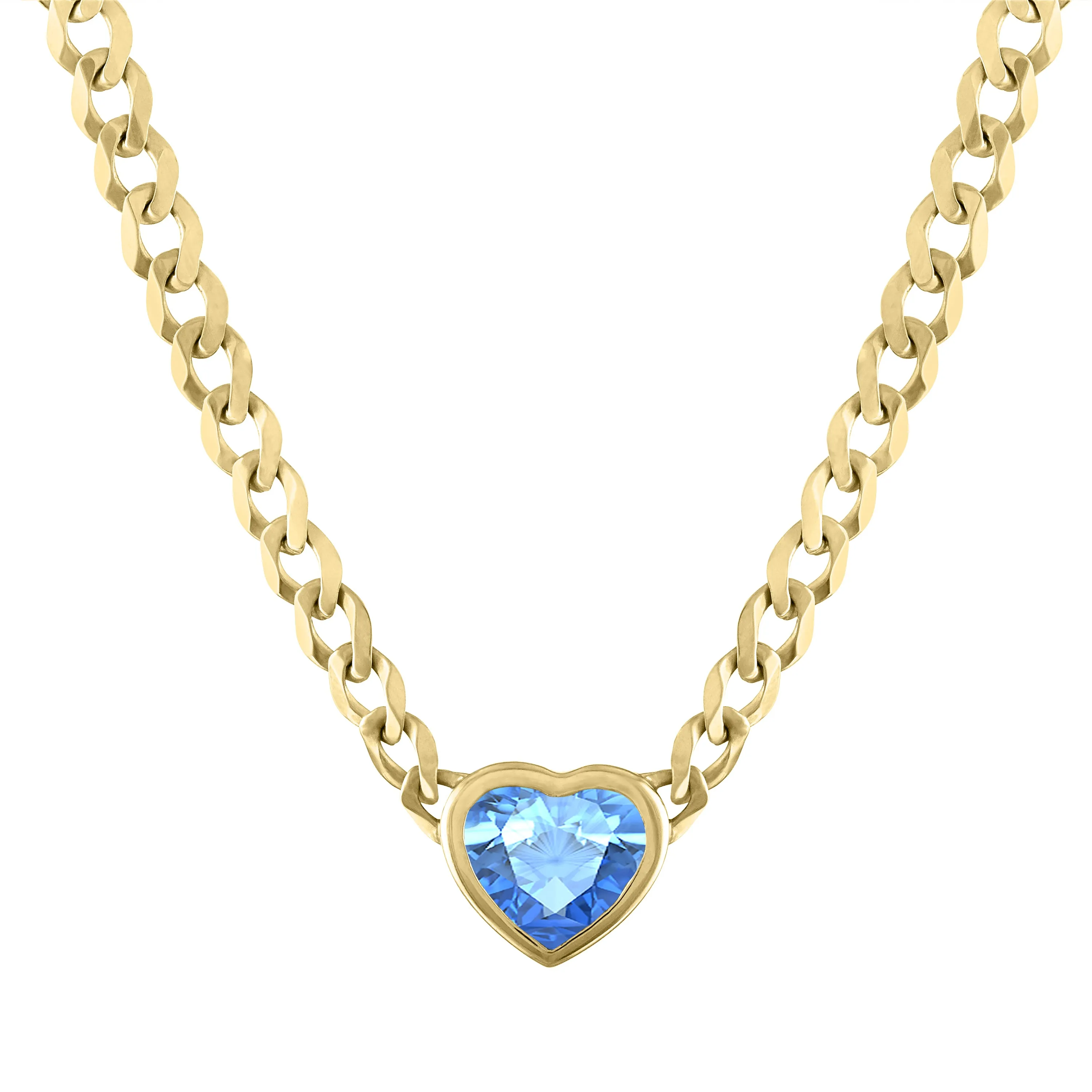 Cooper Pendant Cuban Link Chain Necklace