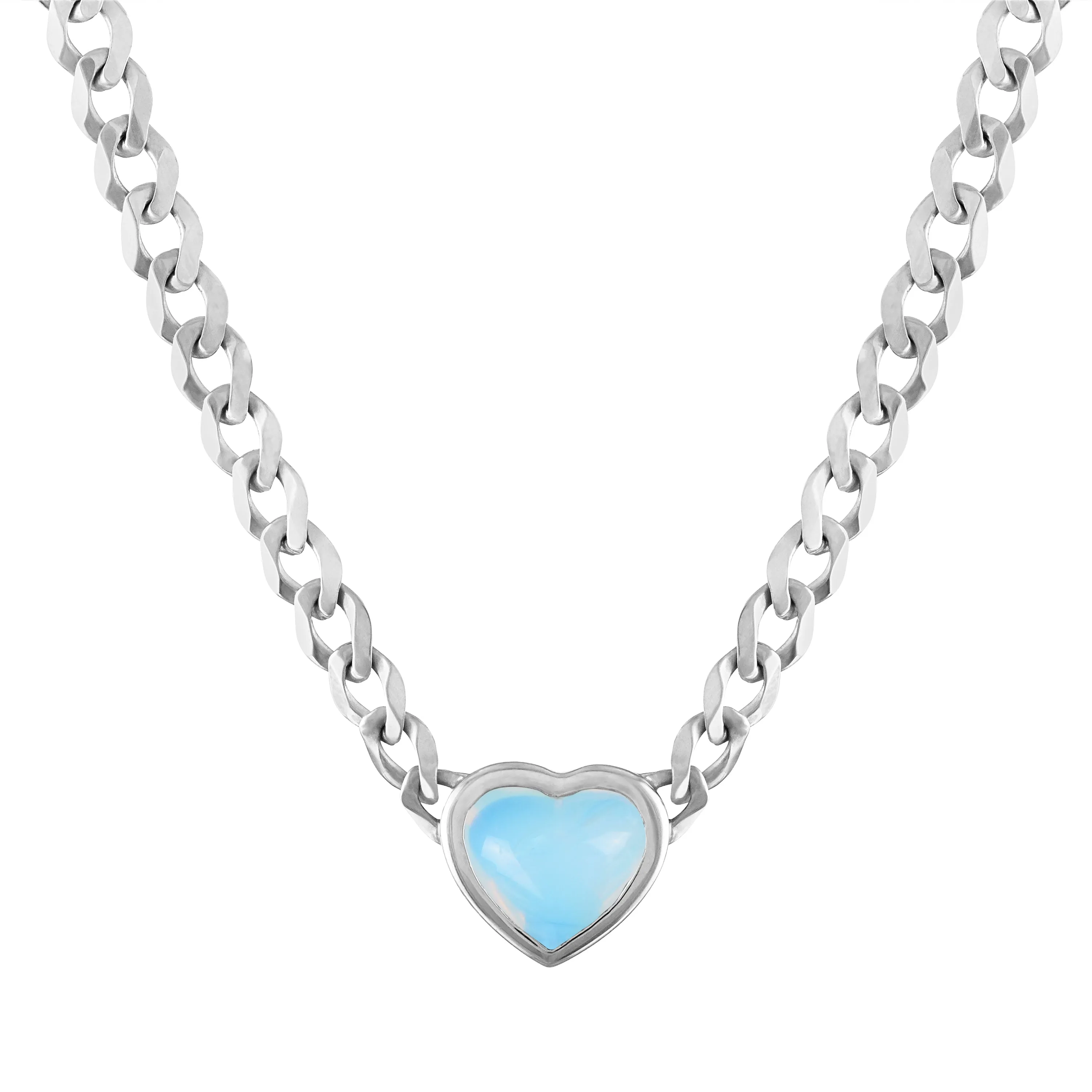 Cooper Pendant Cuban Link Chain Necklace
