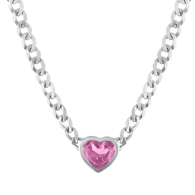 Cooper Pendant Cuban Link Chain Necklace