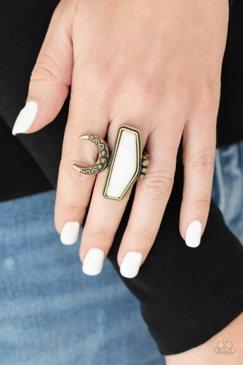 Cosmic Karma Brass Paparazzi Ring