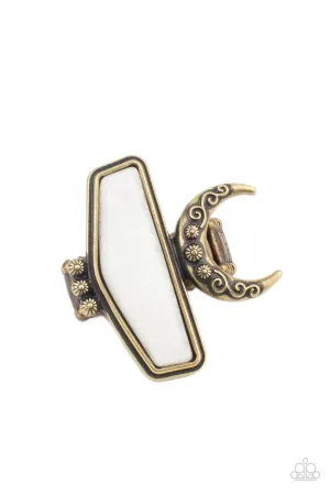 Cosmic Karma Brass Paparazzi Ring