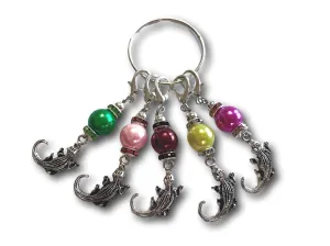 Crocodile M1 - #035 - Set of 5 Stitch Markers