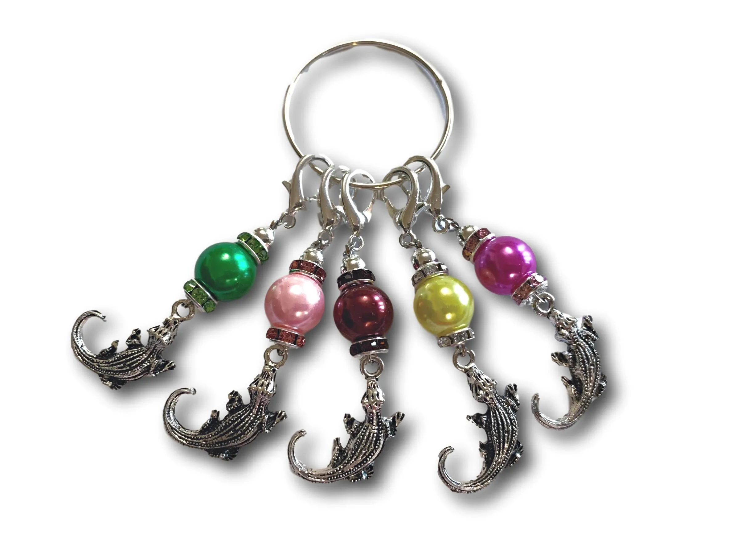 Crocodile M1 - #035 - Set of 5 Stitch Markers