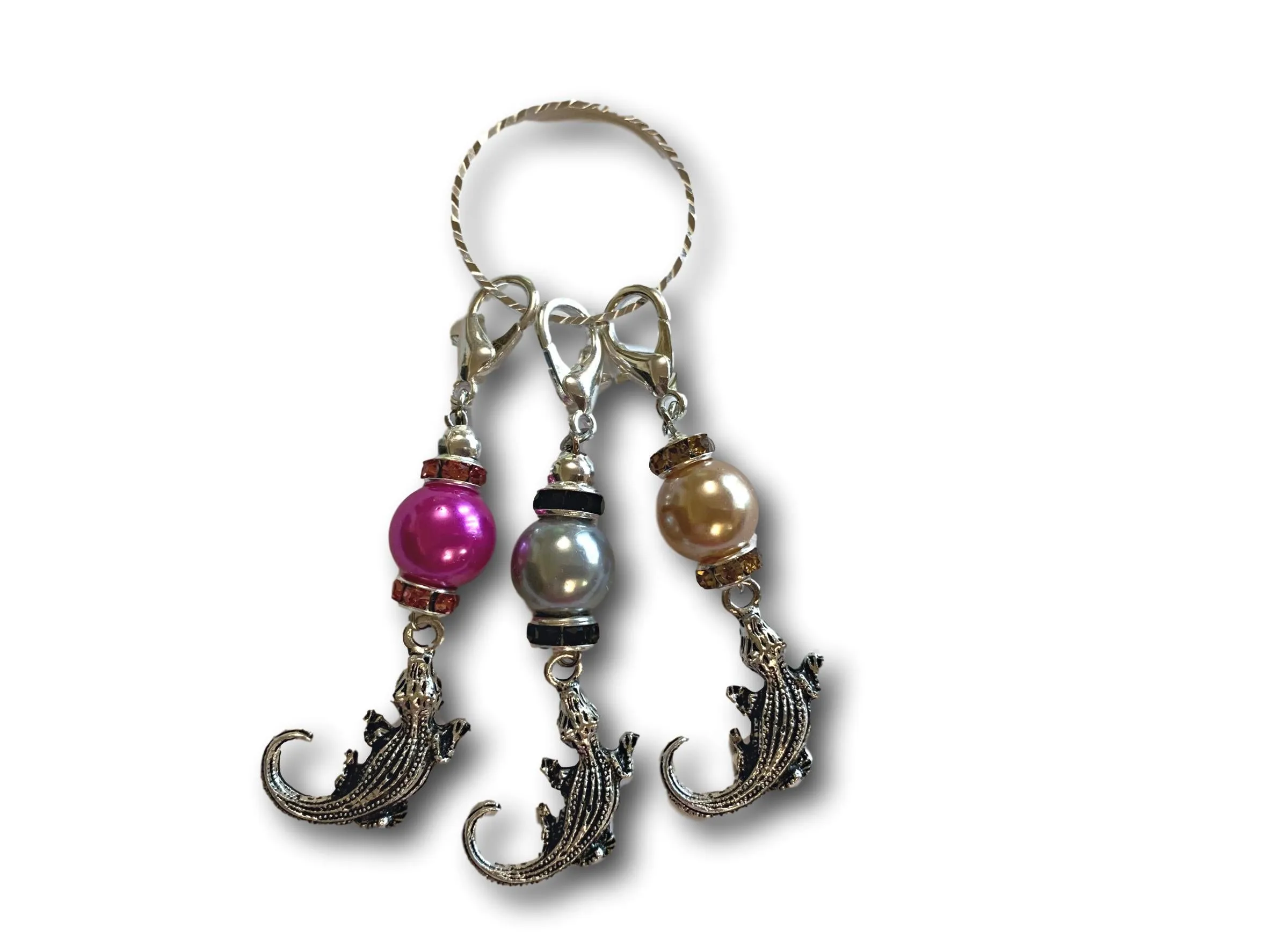 Crocodile M1 - #044 - Set of 3 Stitch Markers