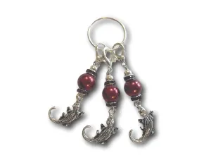 Crocodile M1 - #045 - Set of 3 Stitch Markers