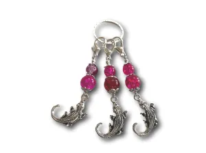 Crocodile M3 - #075 - Set of 3 Stitch Markers
