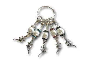 Crocodile M5 - #086 - Set of 5 Stitch Markers