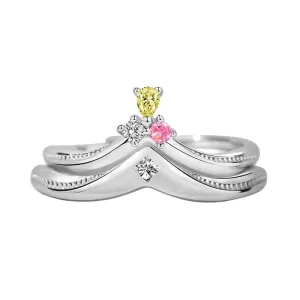 Crown of Love CZ Couple Rings