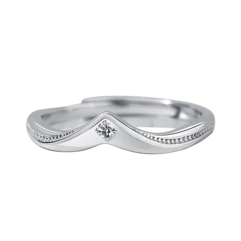 Crown of Love CZ Couple Rings