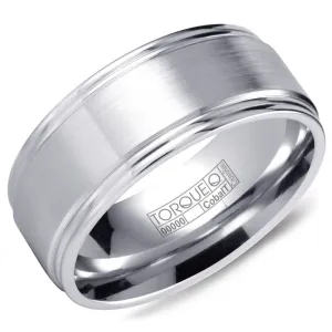 Crown Ring White Cobalt Wedding Band