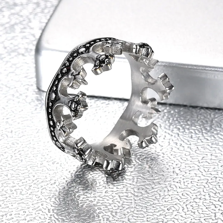 Crown Stainless Steel Ring 316L