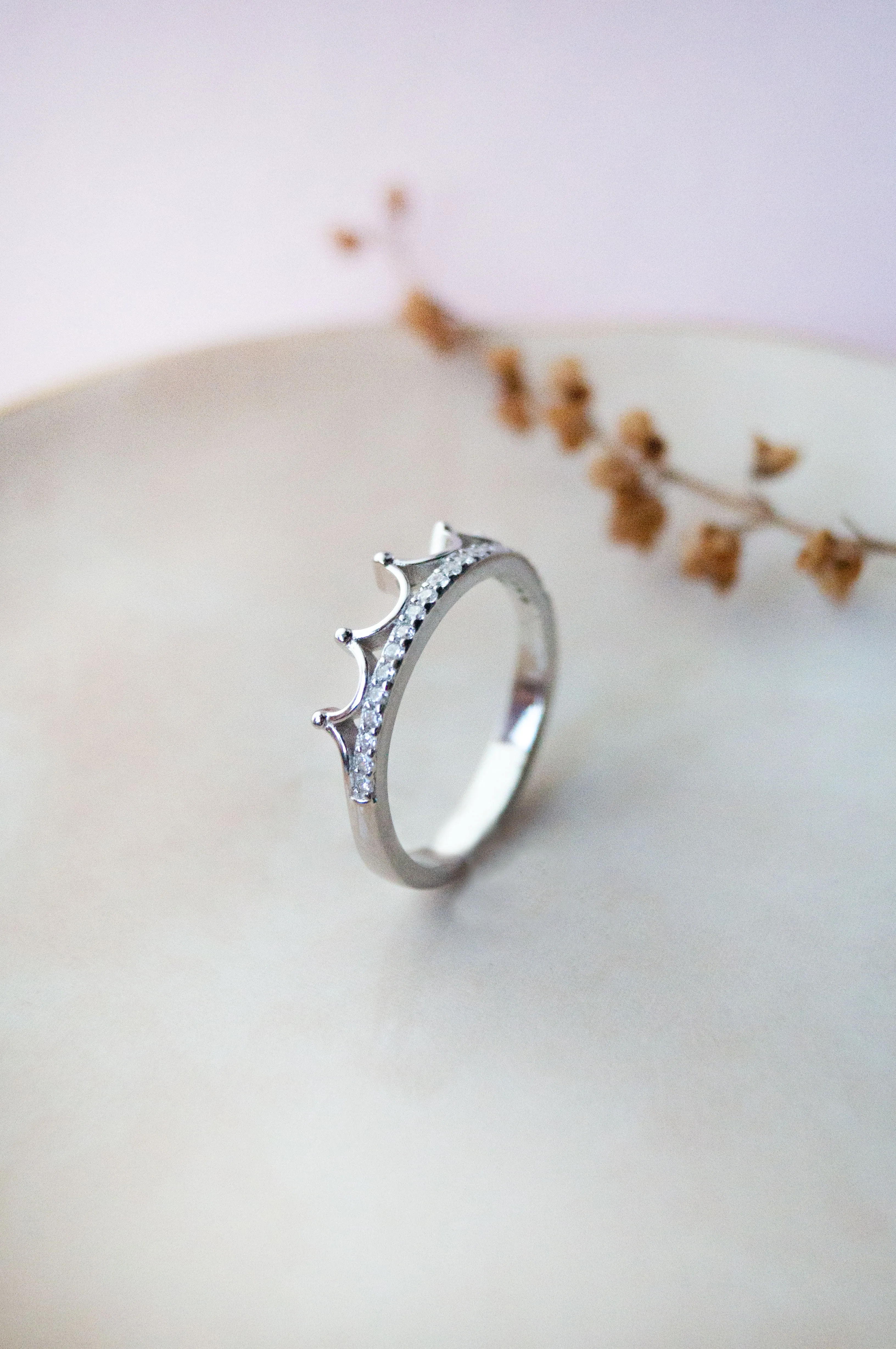 Crown Sterling Silver Ring