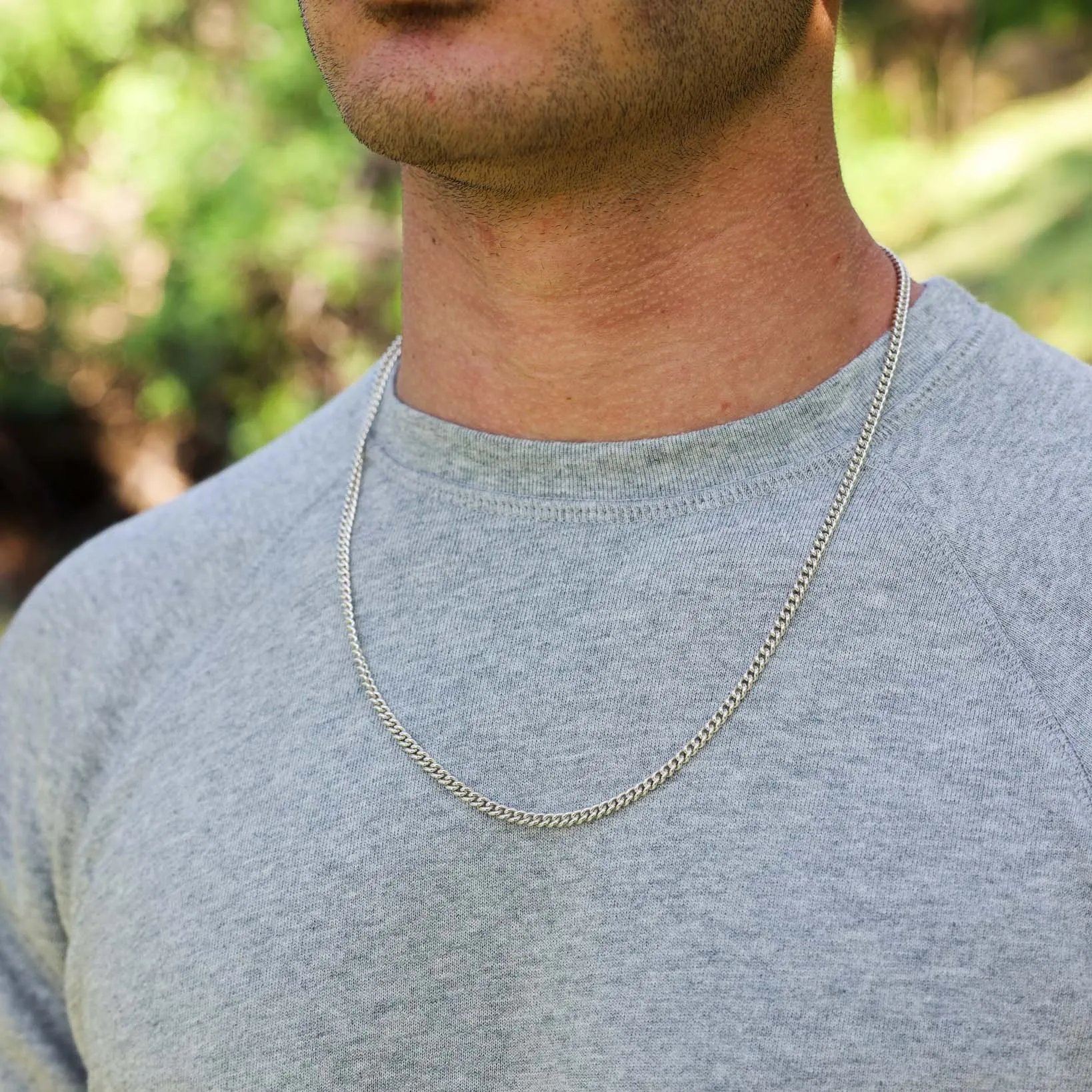 Curb Chain Necklace, 3.80mm