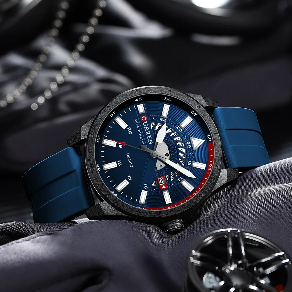 CURREN 2022 New Watch Men Luxury Fashion Sport Quartz Man Wrist Watch Analog Military Mens Waterproof Watches Calendar Clock