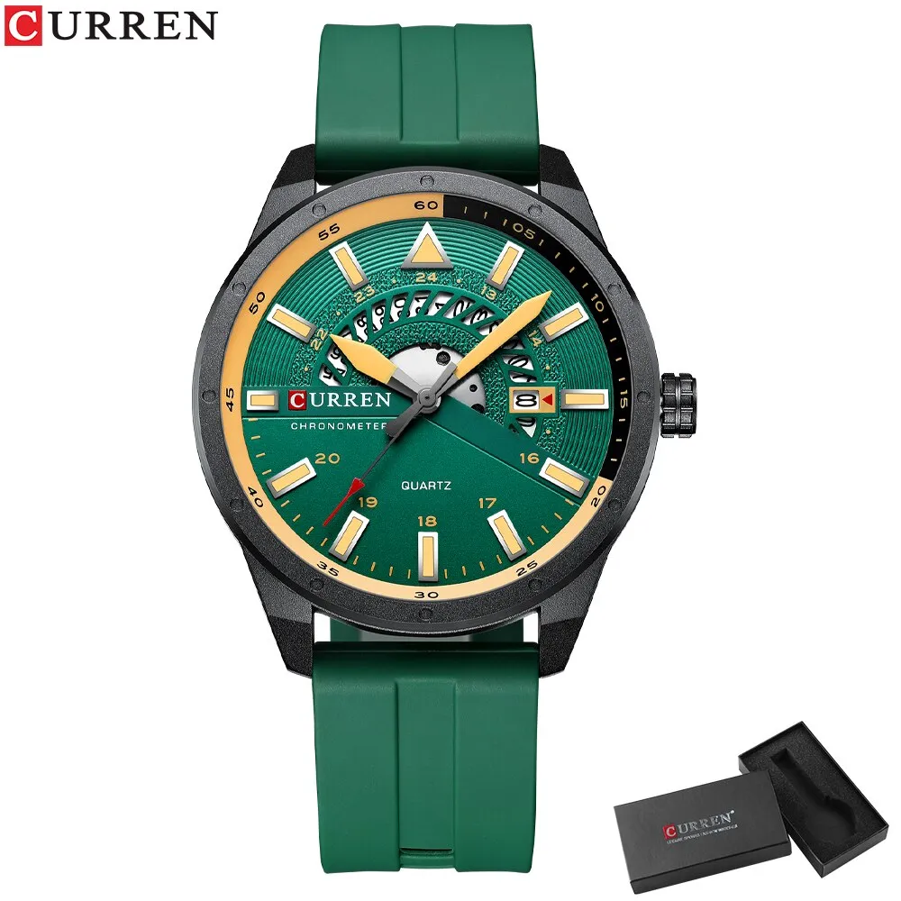 CURREN 2022 New Watch Men Luxury Fashion Sport Quartz Man Wrist Watch Analog Military Mens Waterproof Watches Calendar Clock