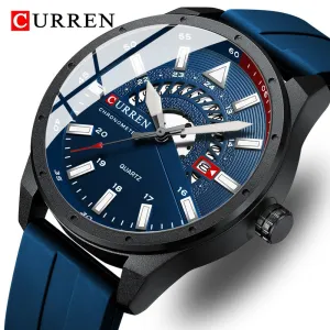 CURREN 2022 New Watch Men Luxury Fashion Sport Quartz Man Wrist Watch Analog Military Mens Waterproof Watches Calendar Clock