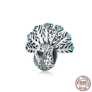 Cute 3D Peacock Charm
