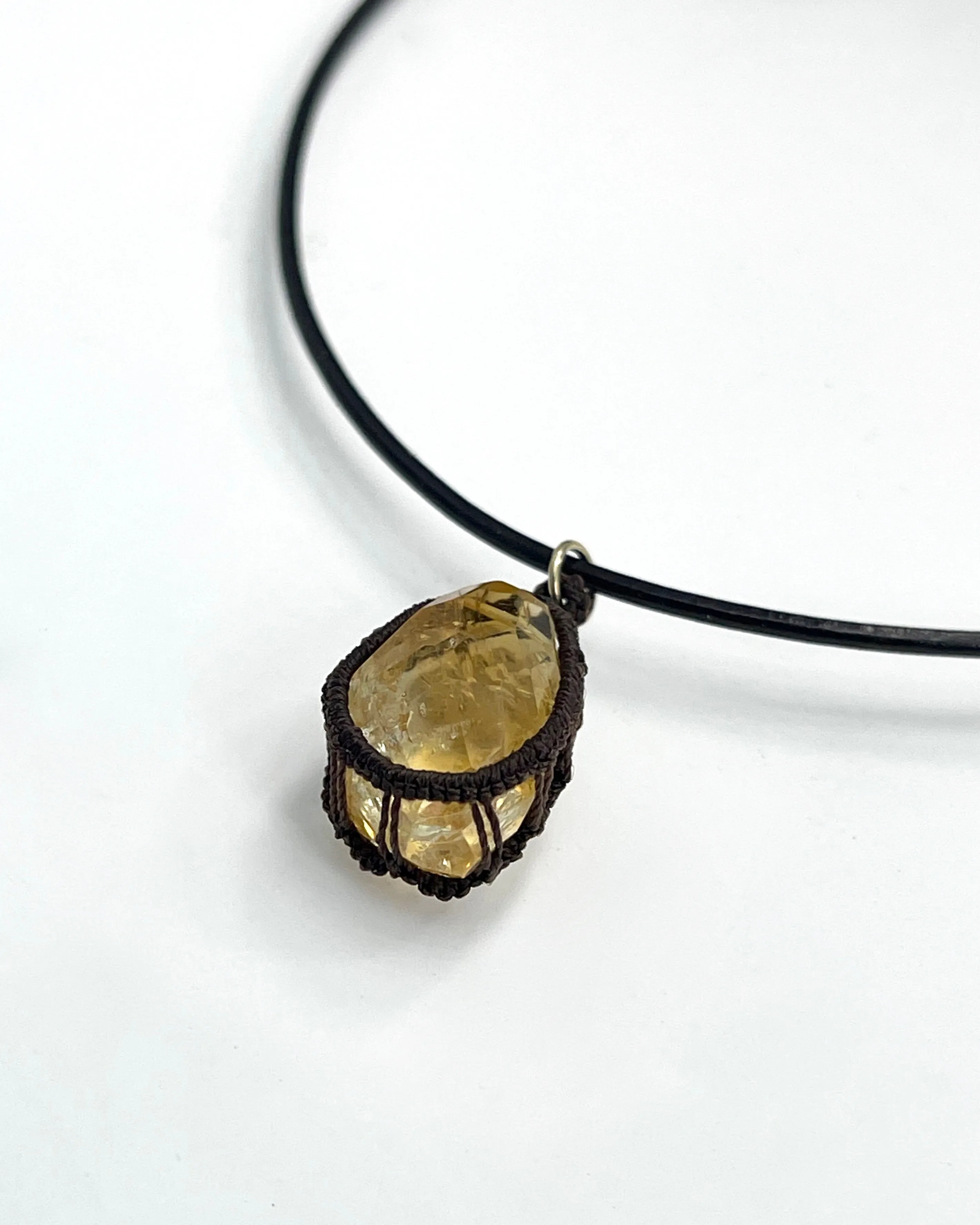Danielle Welmond Caged Citrine Necklace
