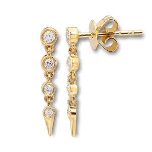 Diamond Bezel & Spike Studs