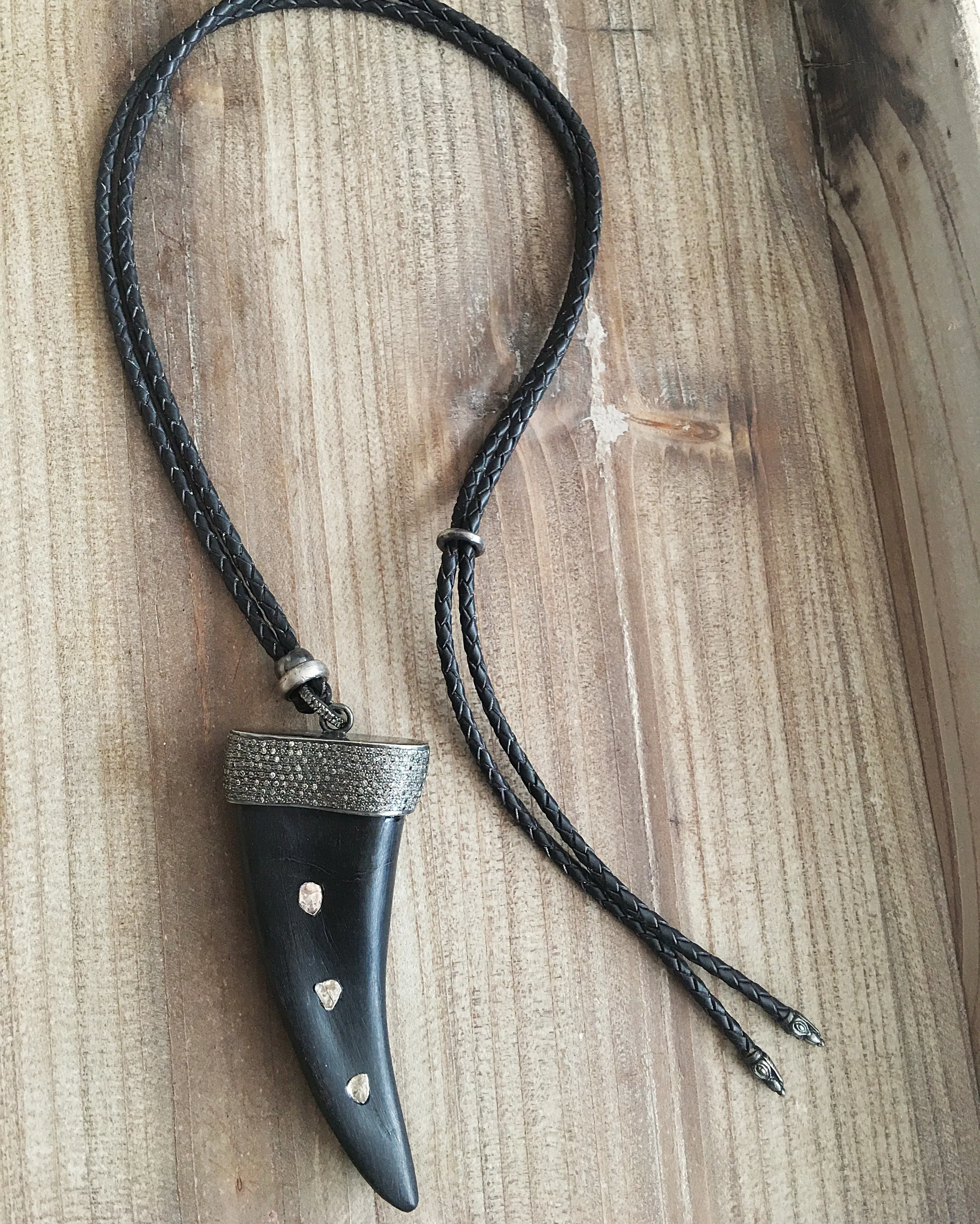 Diamond Horn Necklace