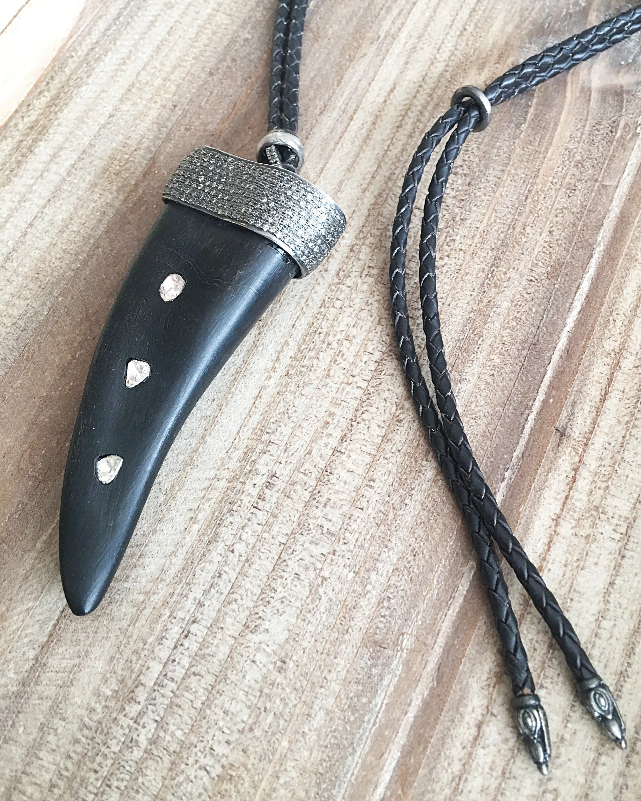 Diamond Horn Necklace