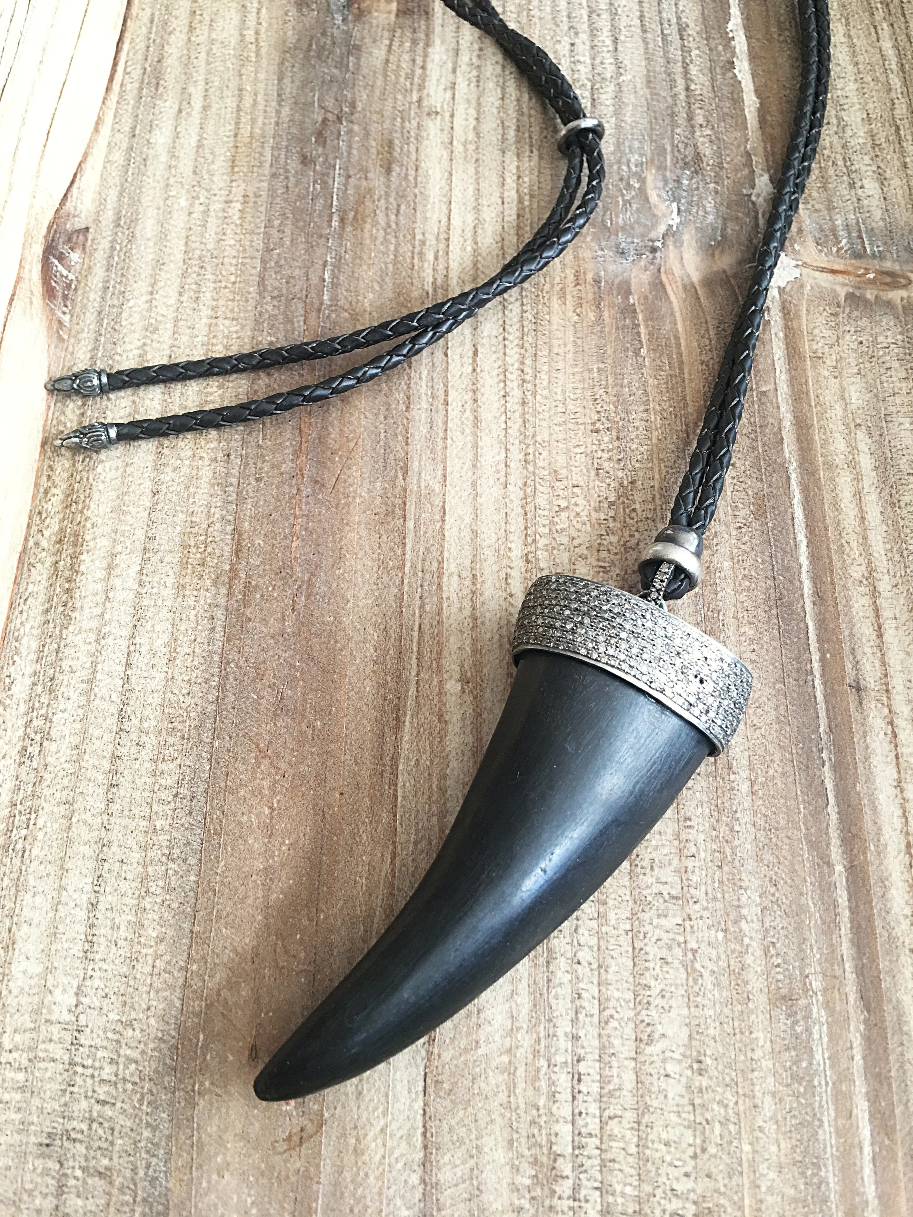 Diamond Horn Necklace