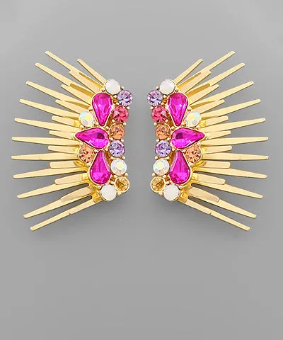 Diamond Spike Earrings