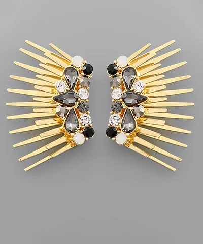 Diamond Spike Earrings
