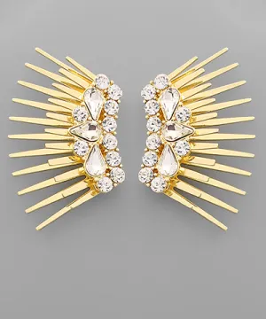 Diamond Spike Earrings