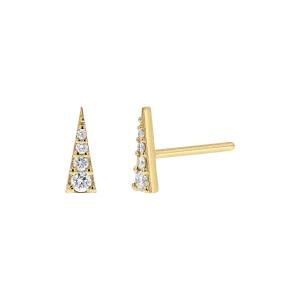 Diamond Spike Stud Earrings