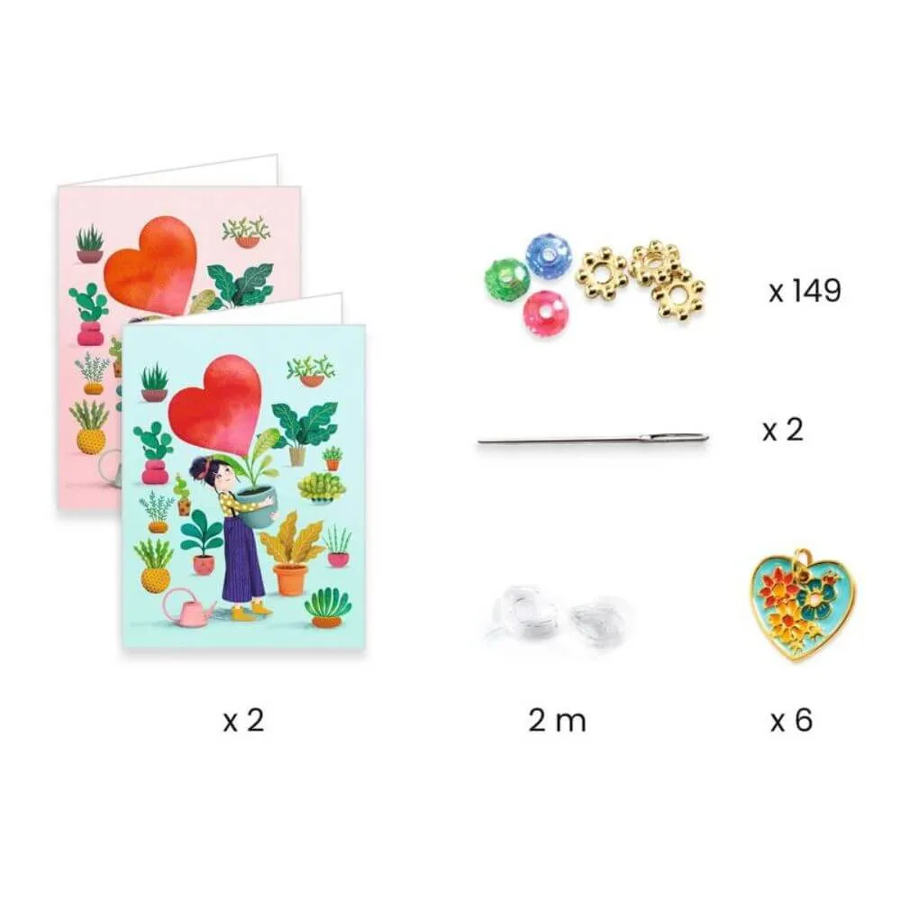 Djeco You & Me Heart Threading Beads Set
